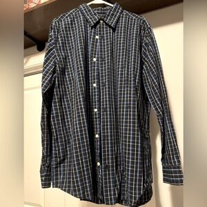 John Ashford Size XL Men’s Button Up Collard Long Sleeve Shirt